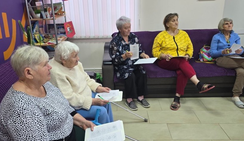 В отделении дневного пребывания Красногвардейского КЦСОН прошло уникальное психологическое занятие