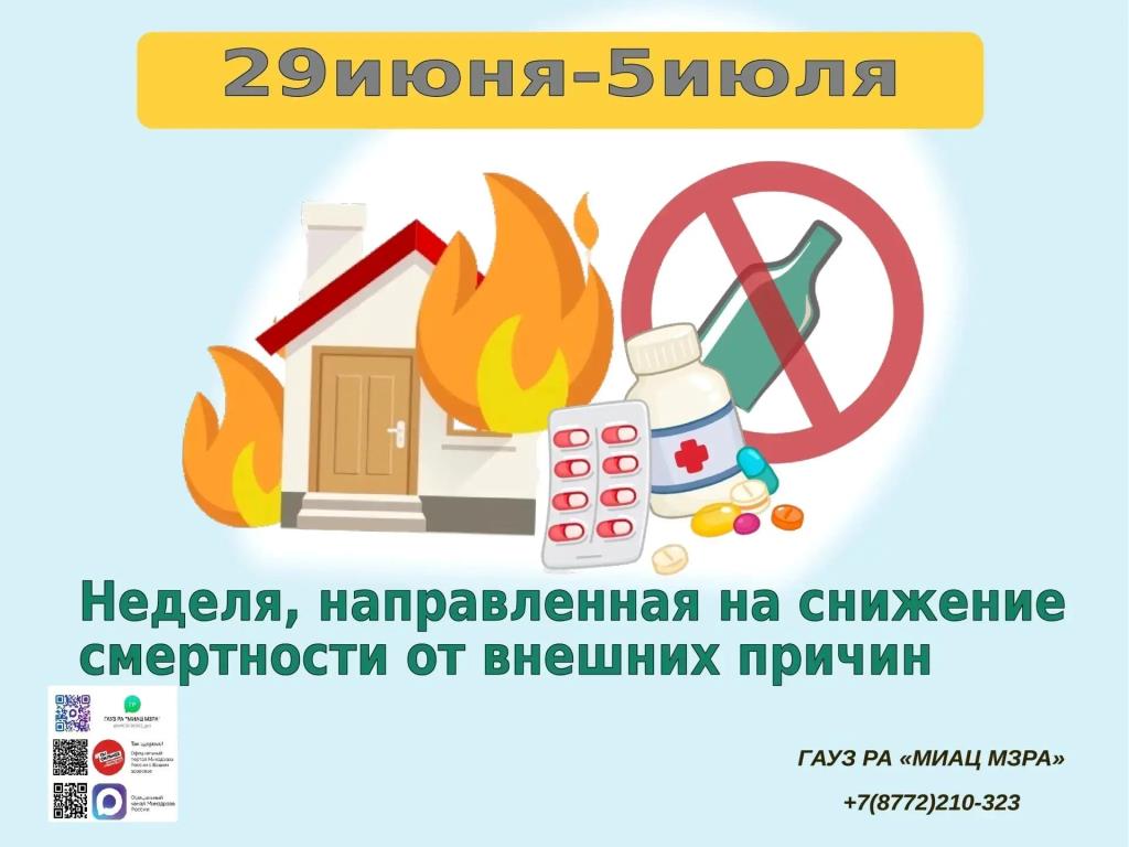 С 29 июня по 5 июля 2026 года в Республике Адыгея проходит неделя, направленная на снижение смертности от внешних причин