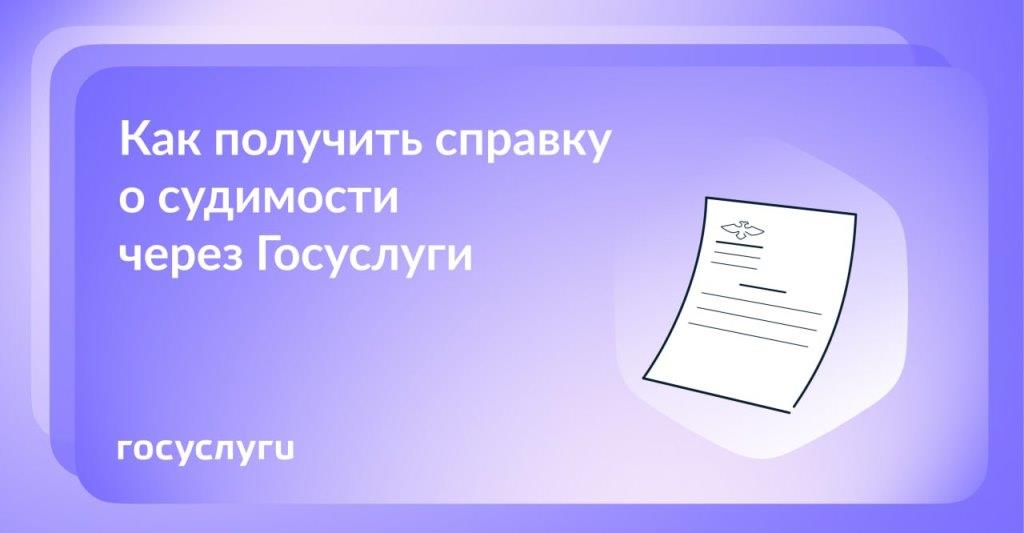 Бумажная или электронная: справку о судимости можно заказать на Госуслугах