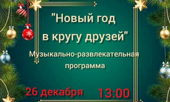Музыкально-развлекательная программа «Новый год в кругу друзей»