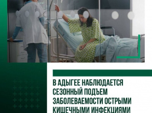 В республике наблюдается сезонный подъём заболеваемости острыми кишечными инфекциями