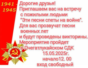 "Эти песни спеты на войне"
