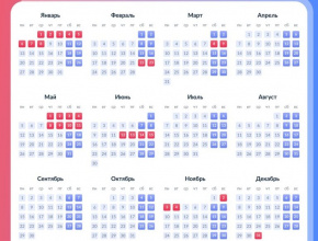 Календарь нерабочих дней в 2025 году