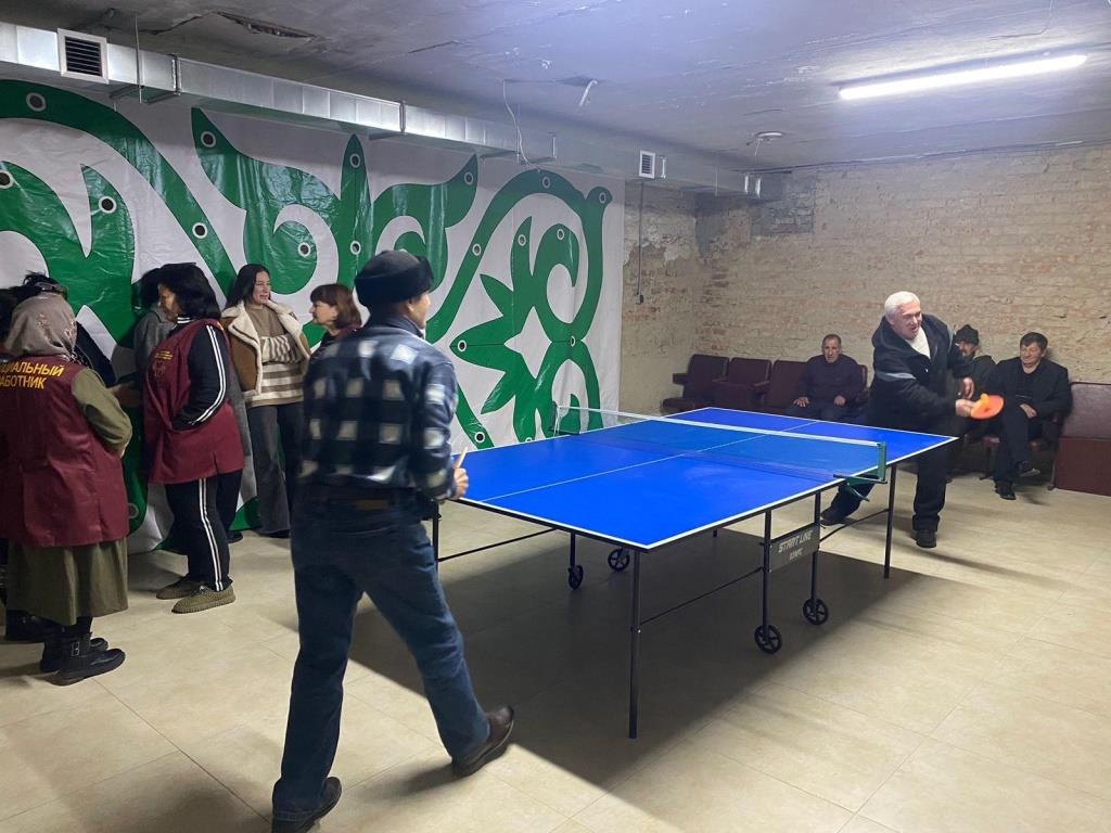 Занятие в любительском объединении «Настольный теннис»